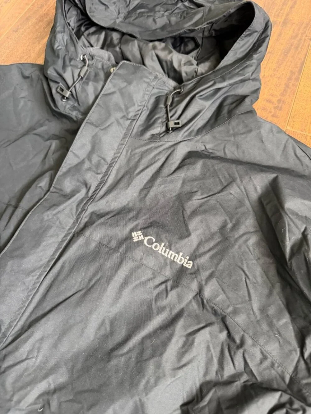 Columbia Interchange 3-in-1 Winter Coat Men’s 3XL Black Hooded Waterproof